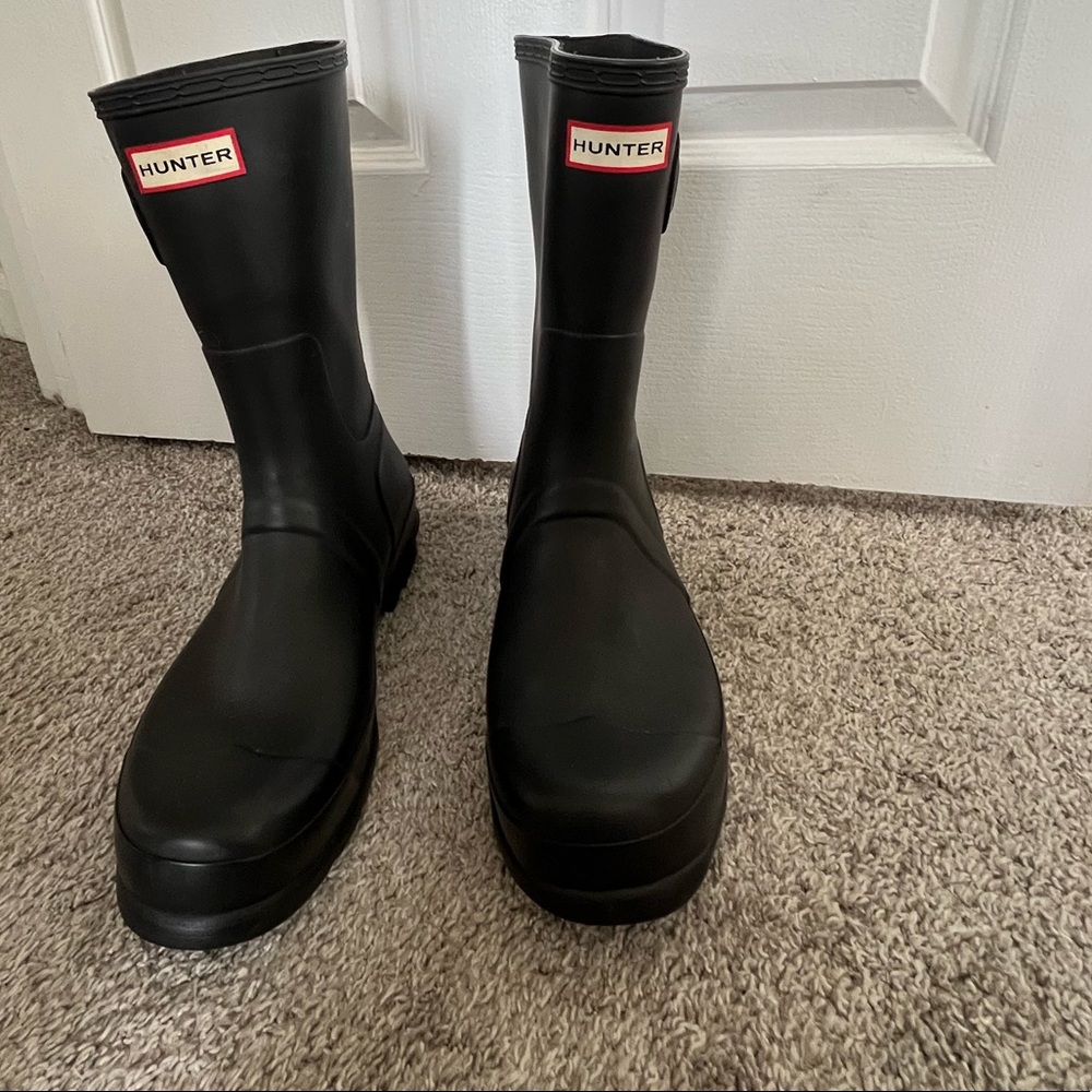 Hunter boots Matte black